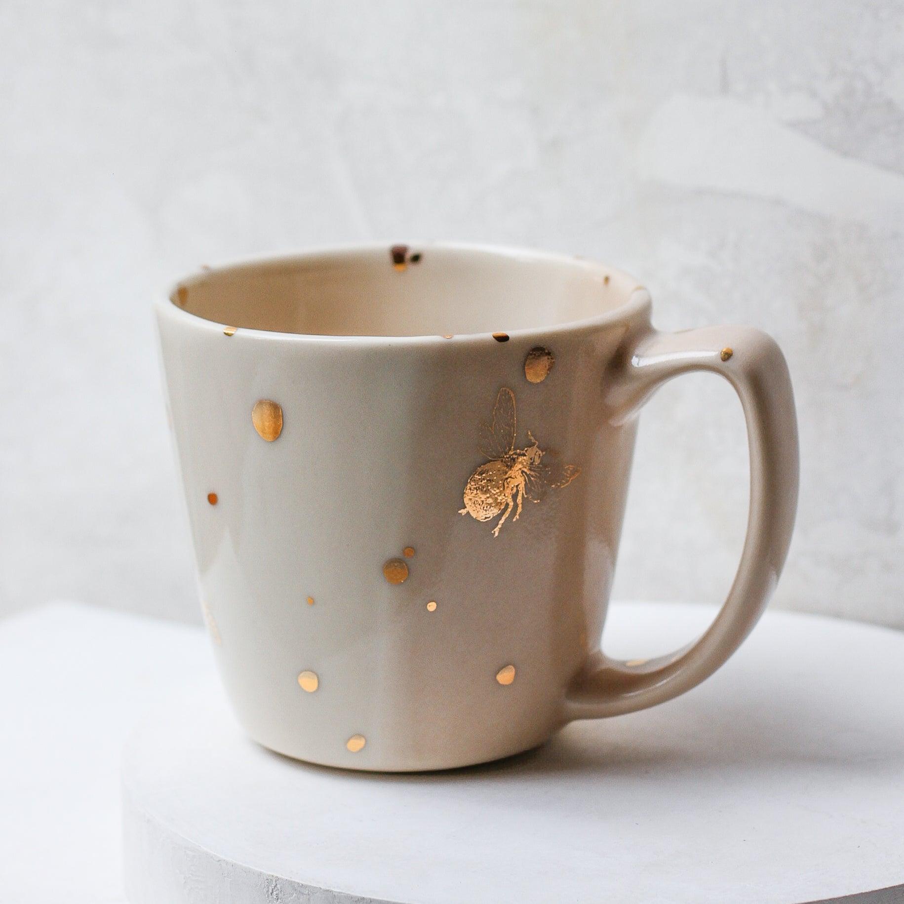 Drops of Honey Bee Mug - Apricity Ceramics
