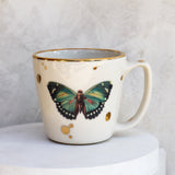 Emerald Green Butterfly mug