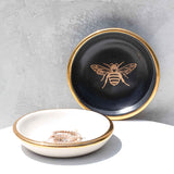 Golden Black Bee Trinket Dish