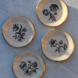 Floral Large Trinket Dish (Set of 4)