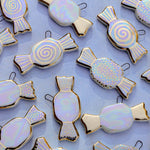 iridescent candy shape ornaments