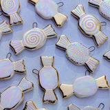 iridescent candy shape ornaments