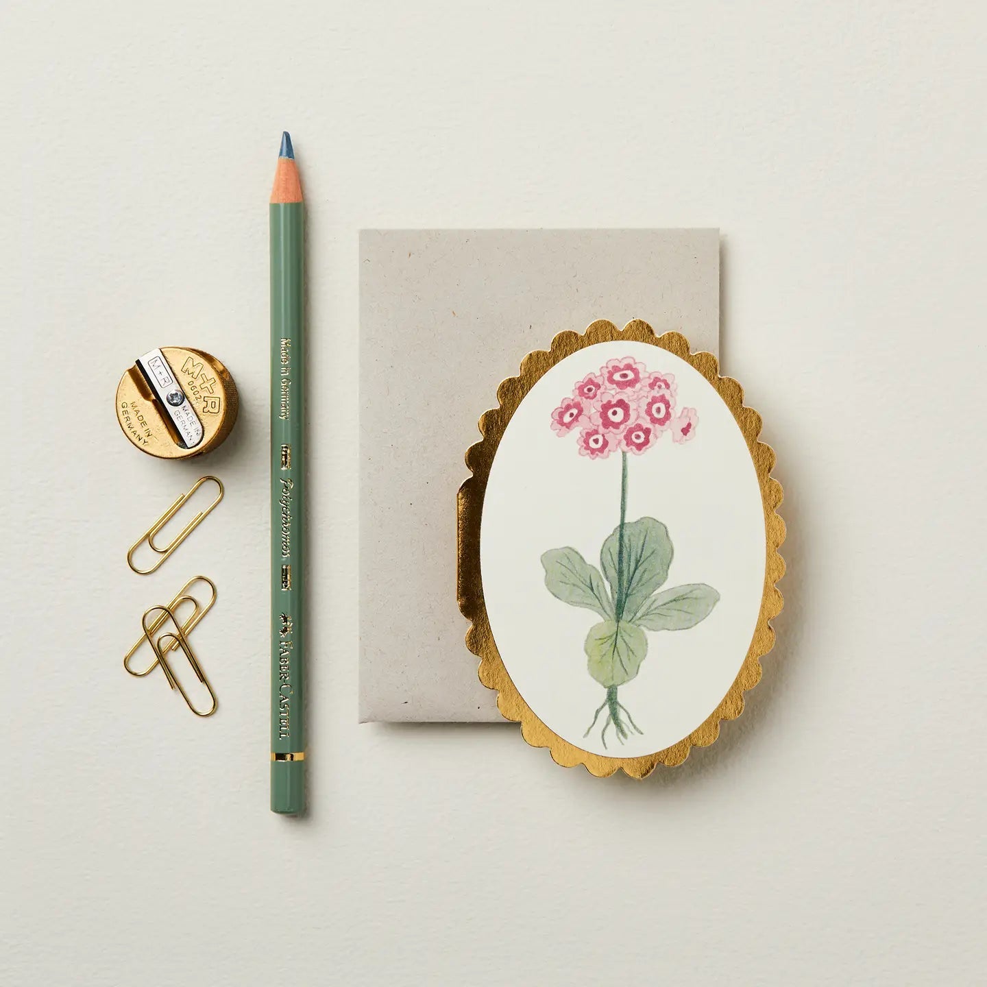 Auricula Mini Card - Apricity Ceramics