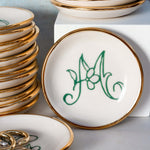 Bloom & Vine Large Trinket Dish - Apricity Ceramics