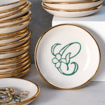 Bloom & Vine Large Trinket Dish - Apricity Ceramics