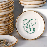 Bloom & Vine Large Trinket Dish - Apricity Ceramics