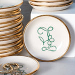 Bloom & Vine Large Trinket Dish - Apricity Ceramics