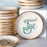 Bloom & Vine Large Trinket Dish - Apricity Ceramics