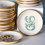Bloom & Vine Large Trinket Dish - Apricity Ceramics