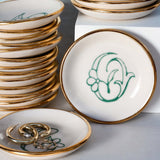 Bloom & Vine Large Trinket Dish - Apricity Ceramics