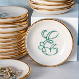 Bloom & Vine Large Trinket Dish - Apricity Ceramics