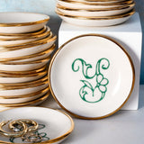 Bloom & Vine Large Trinket Dish - Apricity Ceramics