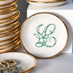 Bloom & Vine Large Trinket Dish - Apricity Ceramics