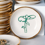 Bloom & Vine Large Trinket Dish - Apricity Ceramics
