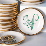 Bloom & Vine Large Trinket Dish - Apricity Ceramics