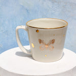Blue Morpho Butterfly mug - Apricity Ceramics