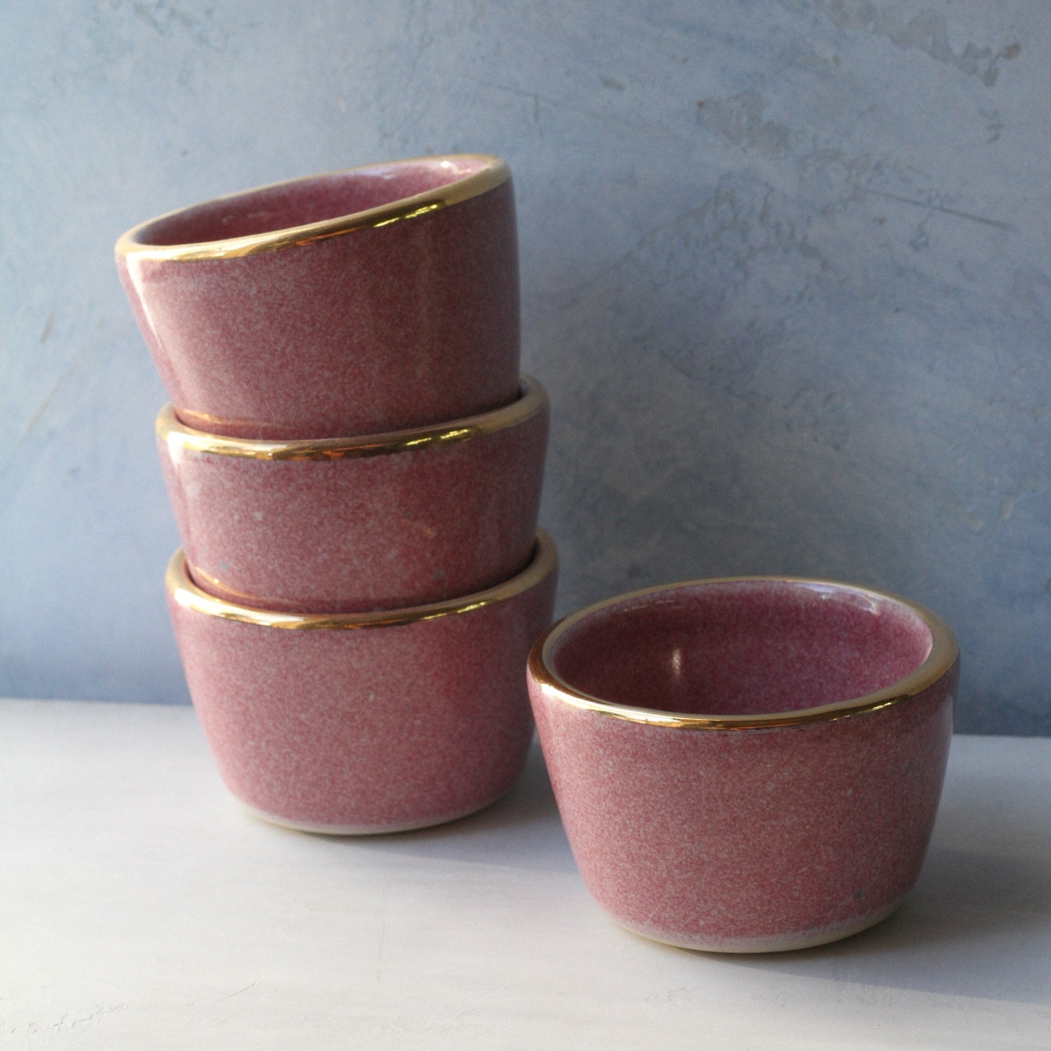 Blushing Heart tiny shot - Apricity Ceramics