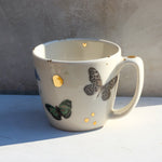 Butterfly Garden Cappuccino Mug - Apricity Ceramics