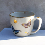 Butterfly Garden Cappuccino Mug - Apricity Ceramics