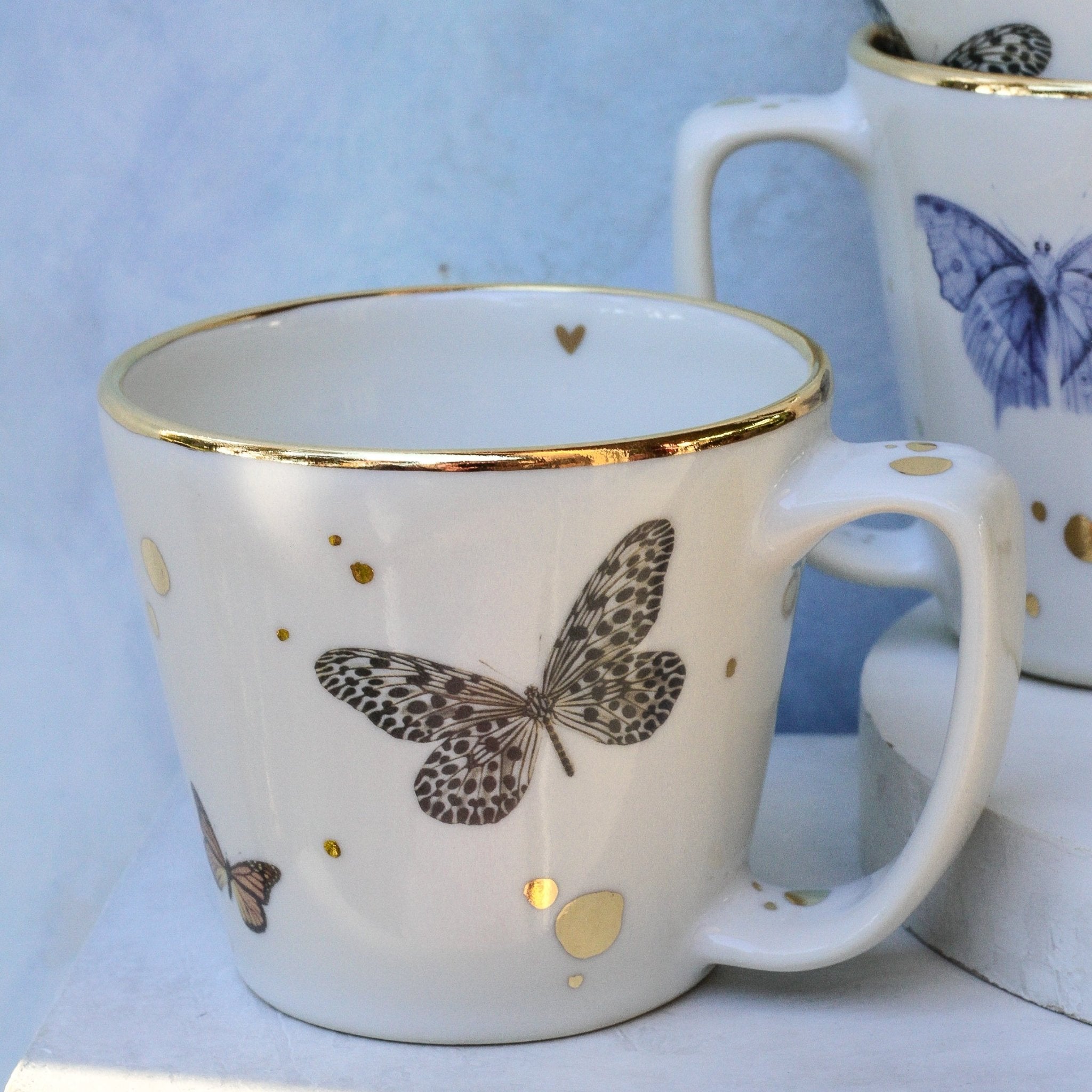 Butterfly Garden Mug - Apricity Ceramics