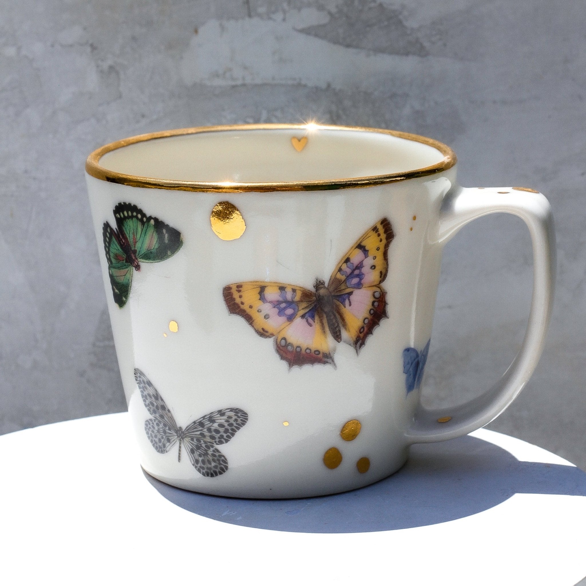 Butterfly Garden Mug - Apricity Ceramics
