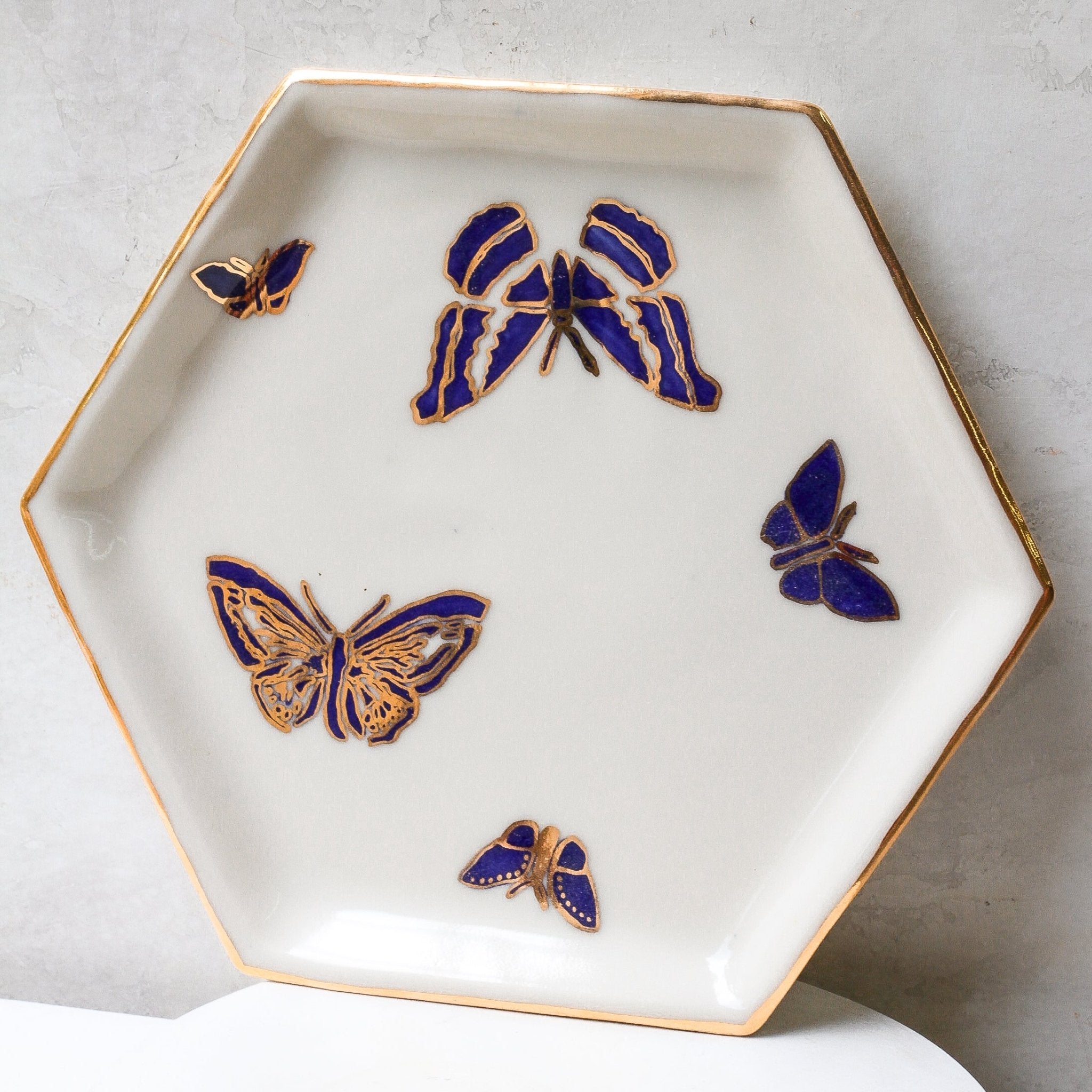 Butterfly Honeycomb Tray - Apricity Ceramics