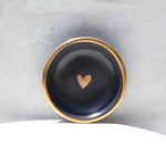 Charcoal Heart Trinket Dish - Apricity Ceramics