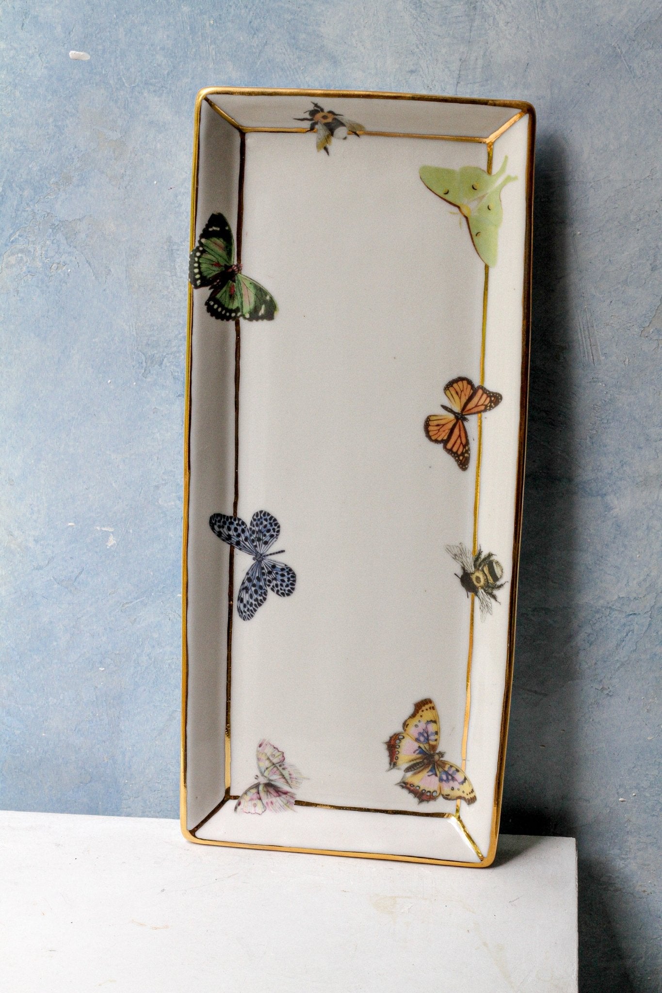 Garden Tray (Butterflies) - Apricity Ceramics