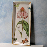 Garden Tray (Echinacea with Butterflies) - Apricity Ceramics