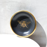 Golden Black Bee Trinket Dish - Apricity Ceramics