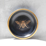 Golden Black Bee Trinket Dish - Apricity Ceramics