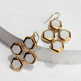 Honeycomb Earrings (Small) - Apricity Ceramics