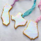 Iridescent State Ornaments - Apricity Ceramics