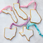Iridescent State Ornaments - Apricity Ceramics