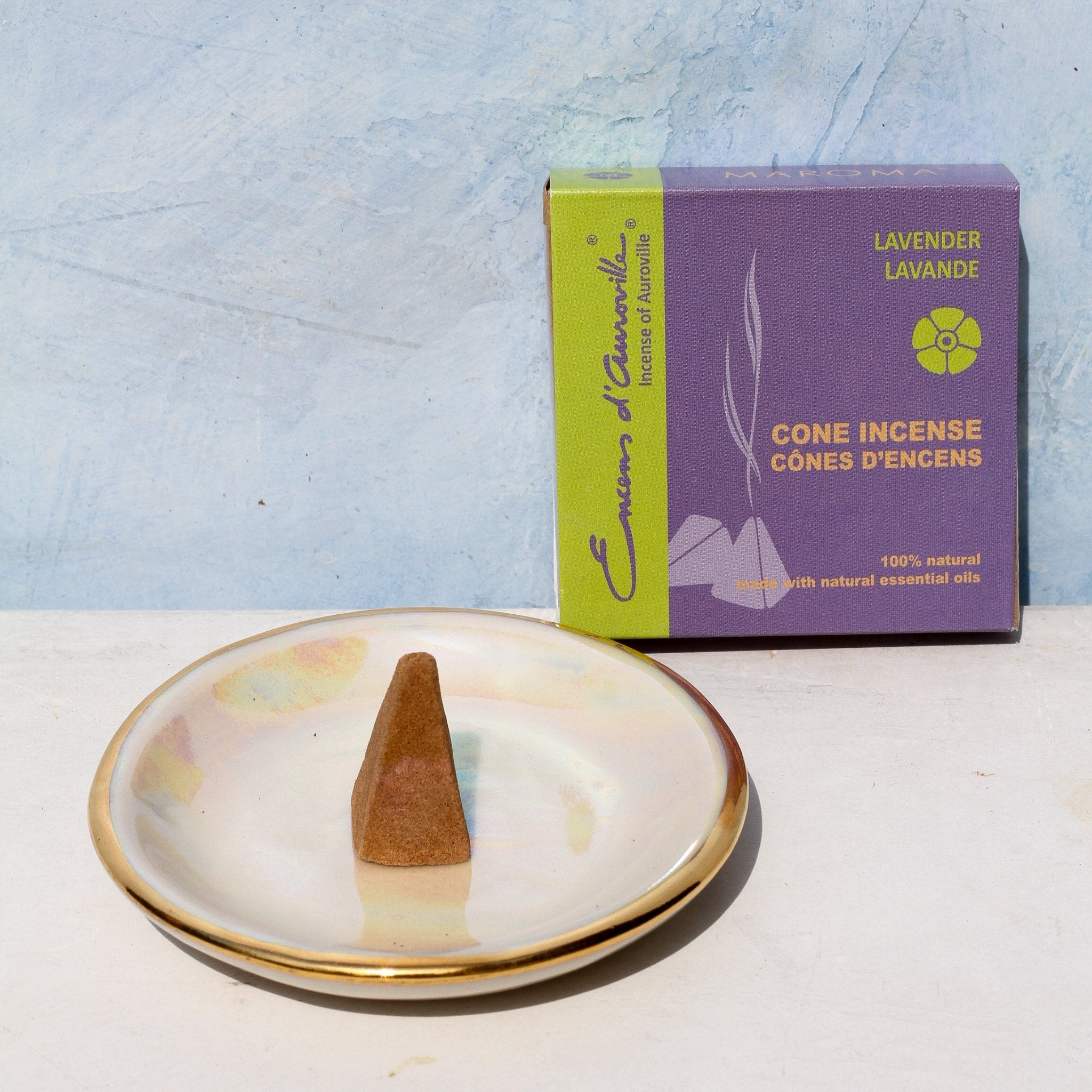 Lavender Cone Incense - Apricity Ceramics