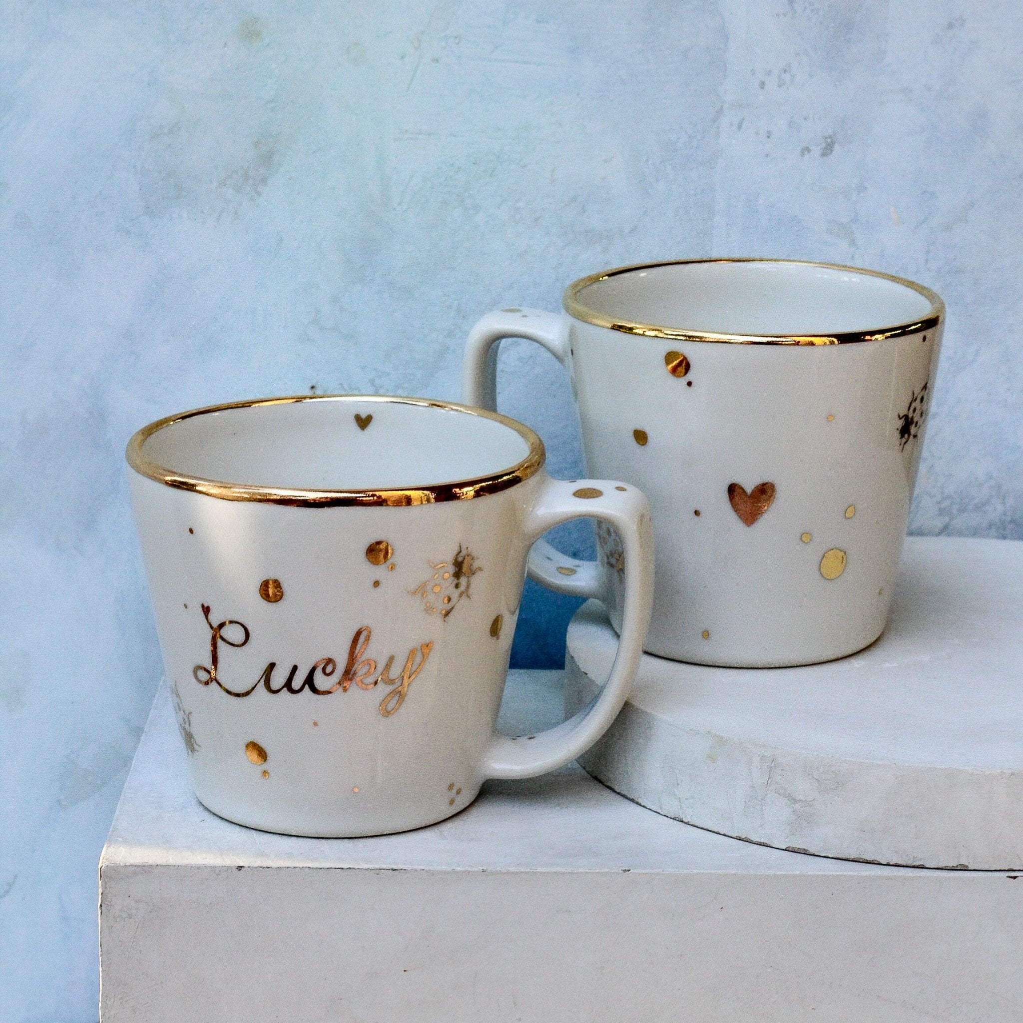 Lucky Ladybug Mug - Apricity Ceramics