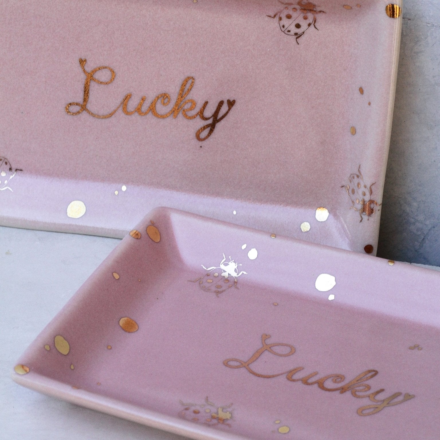 Lucky Ladybug Trinket Tray - Apricity Ceramics
