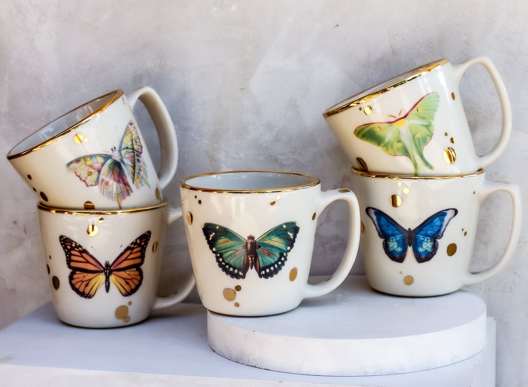Luna Moth Mug - Apricity Ceramics