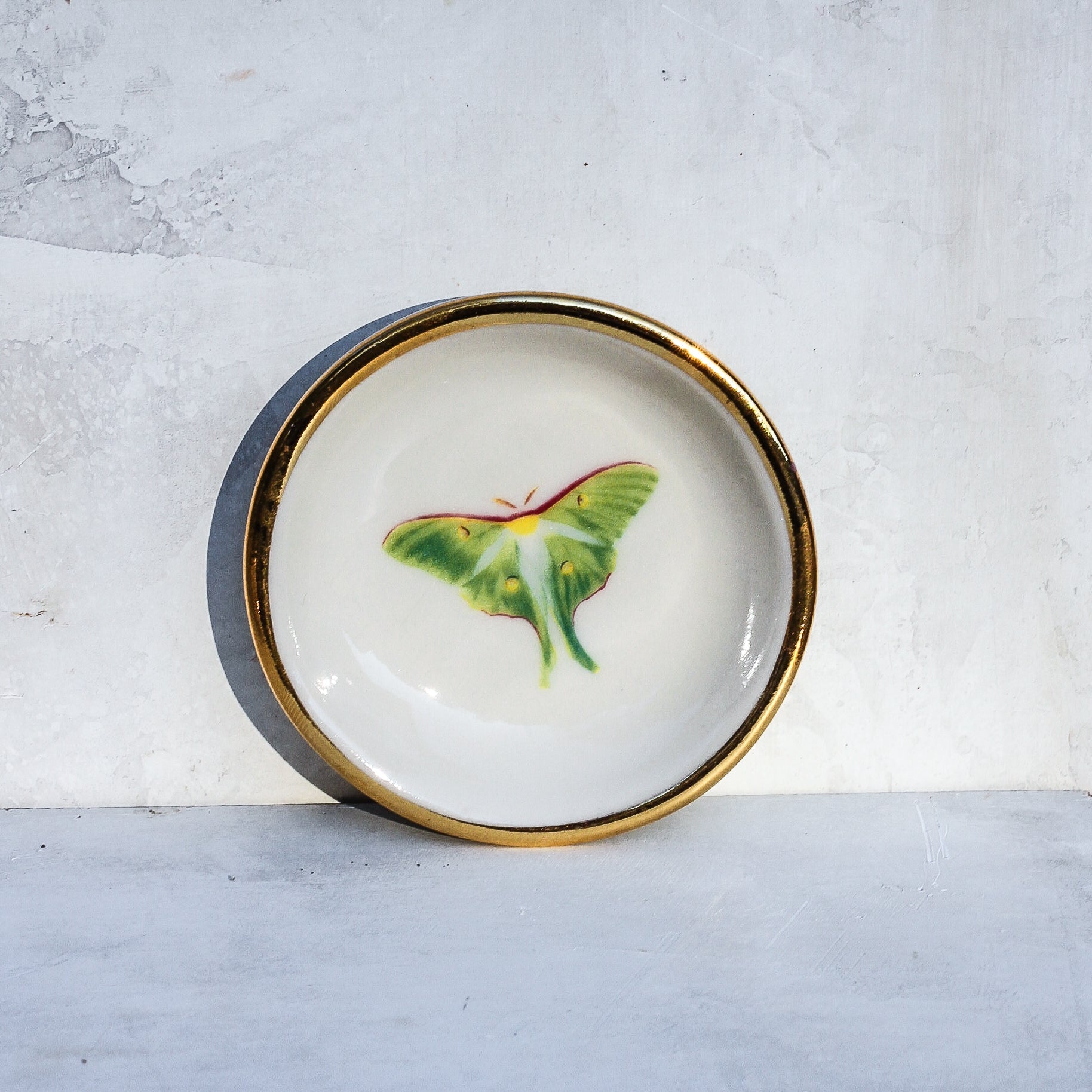 Luna Moth Trinket Dish - Apricity Ceramics