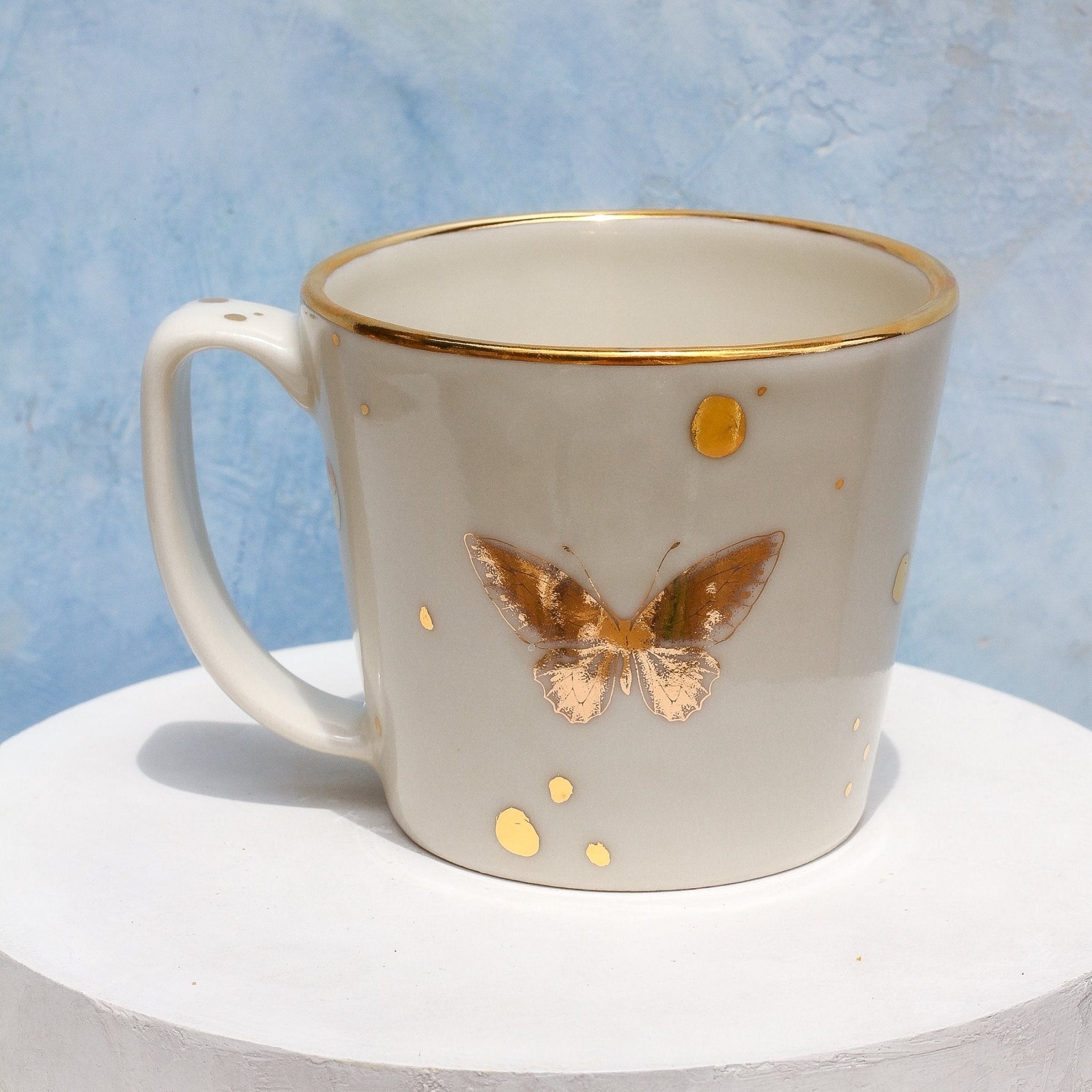 Monarch Butterfly mug - Apricity Ceramics