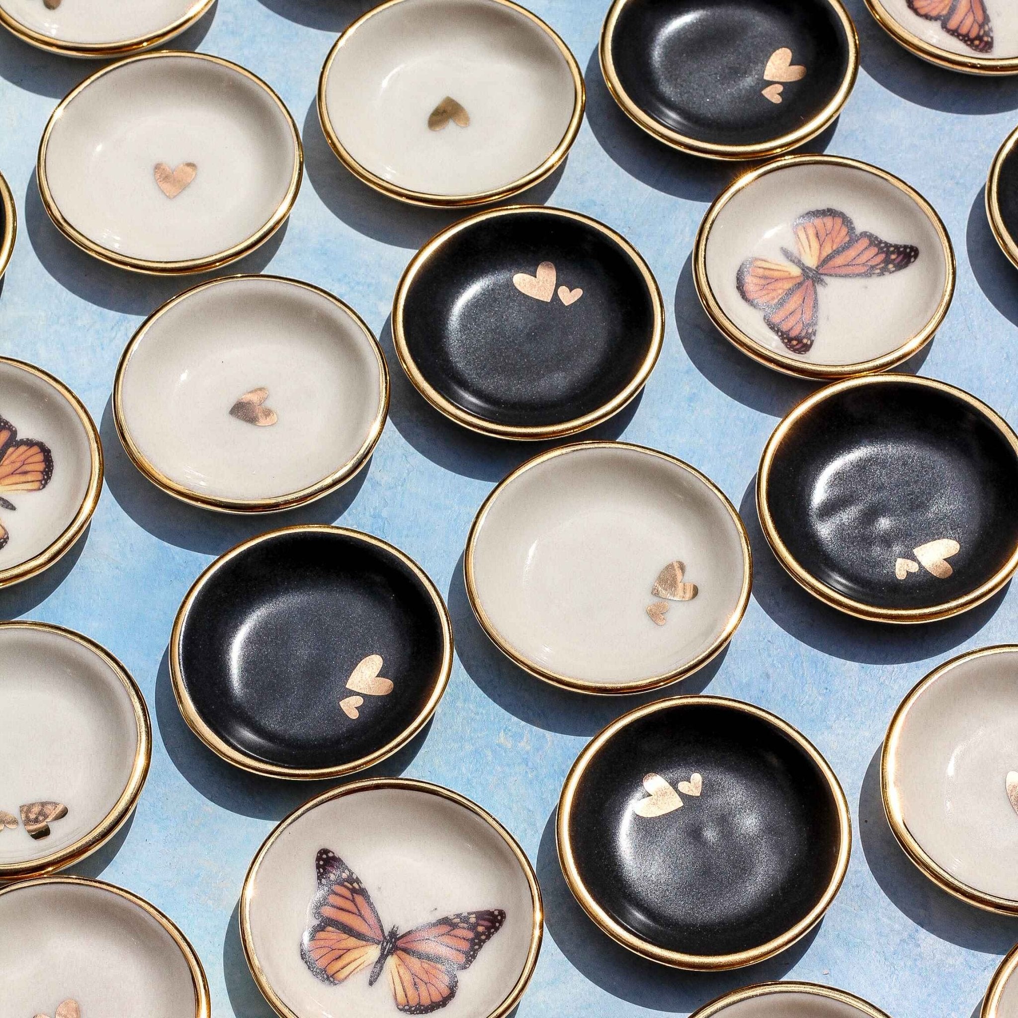 Monarch Butterfly Trinket Dish - Apricity Ceramics