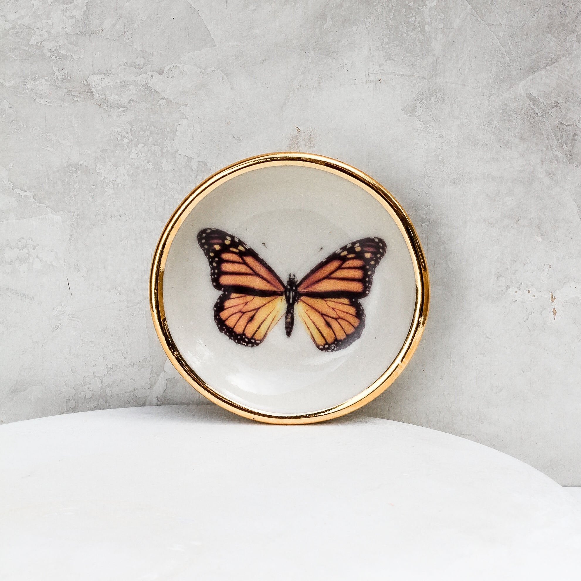 Monarch Butterfly Trinket Dish - Apricity Ceramics