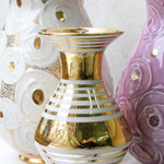 One of a Kind Gold Striped Vase - Apricity Ceramics