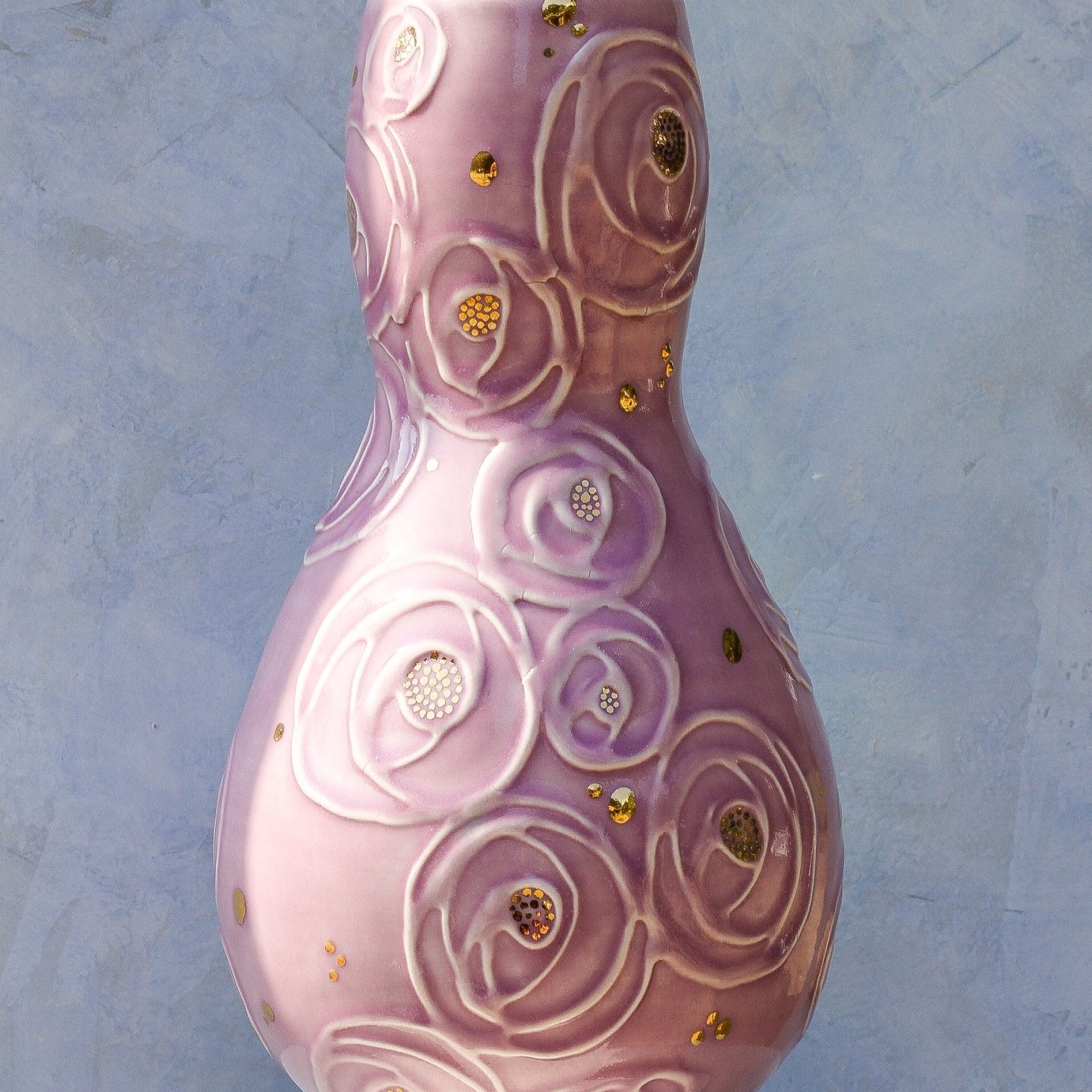 One of a Kind Purple Rosie Vase - Apricity Ceramics