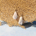 Opal Pearl Earrings - Apricity Ceramics