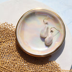 Opal Pearl Earrings - Apricity Ceramics
