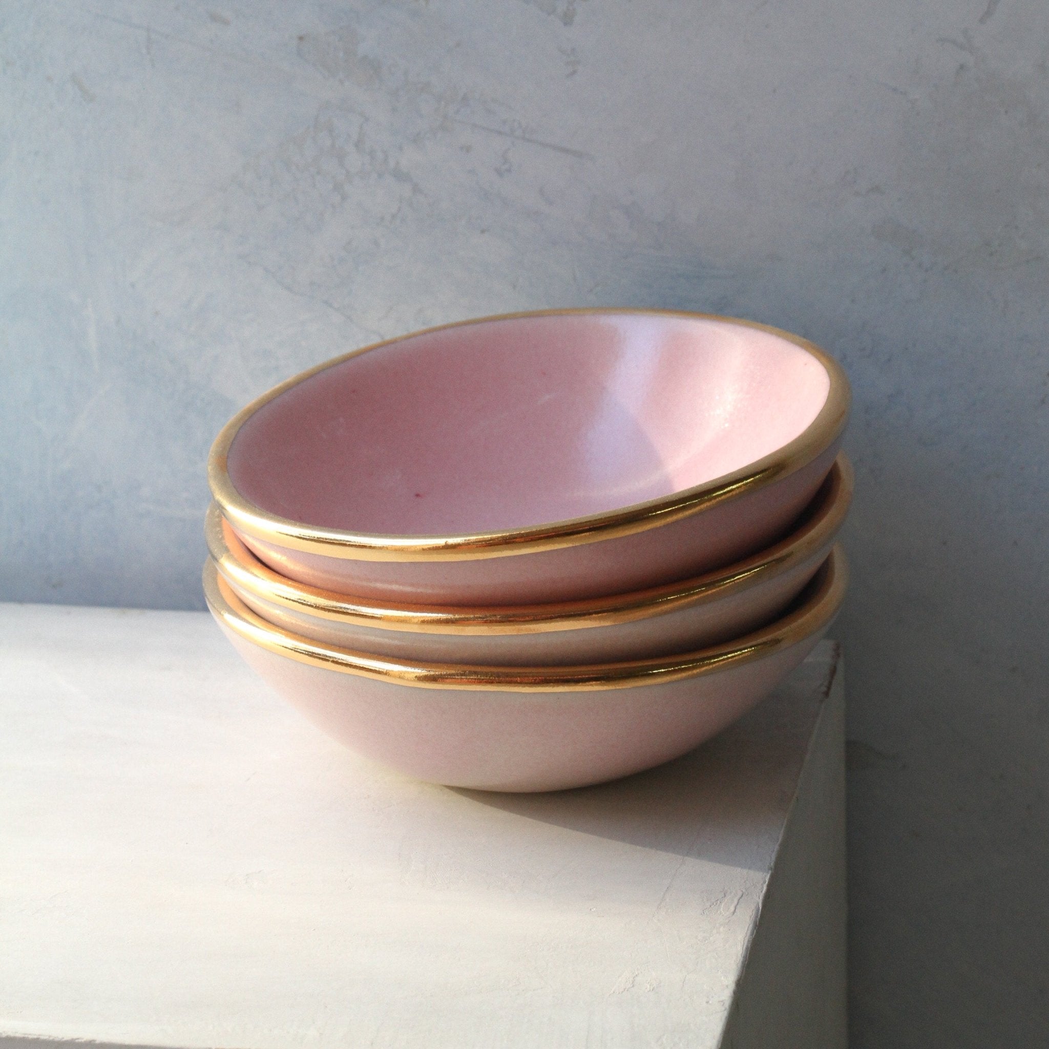 Pink Trinket Bowl - Apricity Ceramics