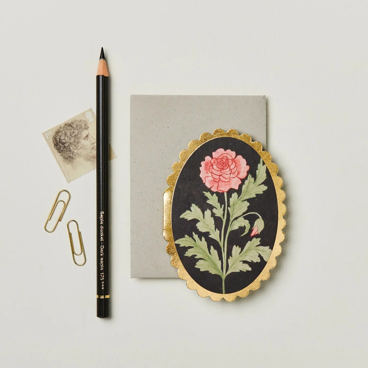 Rose Mini Card - Apricity Ceramics