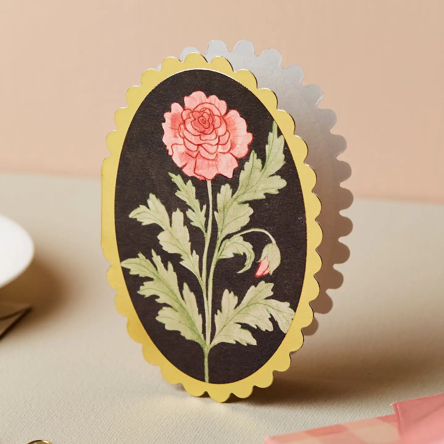 Rose Mini Card - Apricity Ceramics