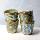 Rosie Bouquet Shot Glass/Espresso Cup - Apricity Ceramics